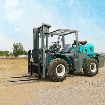 Diesel Operated 3.5-5.0ton Four Wheel Drive Forklift Rugged Terrain Forklift