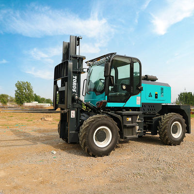 Diesel Operated 3.5-5.0ton Four Wheel Drive Forklift Rugged Terrain Forklift