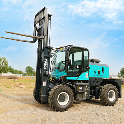 Diesel Operated 3.5-5.0ton Four Wheel Drive Forklift Rugged Terrain Forklift