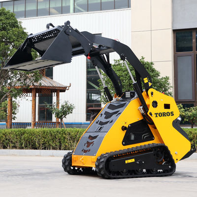 2-4Mph مینی اسکید استیر بارگیر با 2 بار ریختن بسته حلقه سیستم هیدرولیکی
