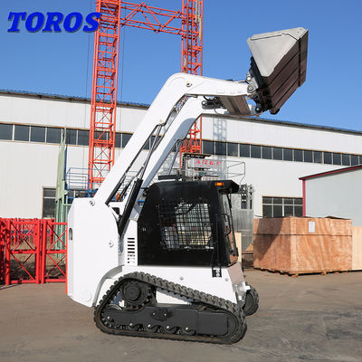 TOROS Skid Steer Backhoe Loader بارگیری قطب کوچک کوچک برای حذف زباله
