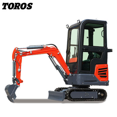 930mm عرض شاسی 1200kg مینی کاوشگر خزنده برای ساخت و ساز سبک