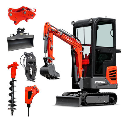 930mm عرض شاسی 1200kg مینی کاوشگر خزنده برای ساخت و ساز سبک
