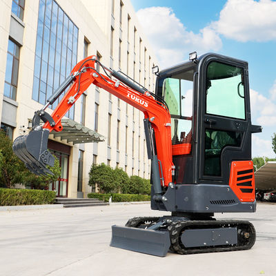 930mm عرض شاسی مینی حفاری هیدرولیک 1.2 تن مصرف کم