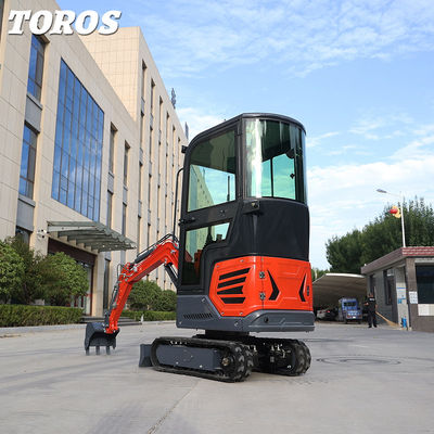 فضاهای کوچک مسیر لاستیکی مینی بیل مکانیکی باغ مینی حفار 1.2 تن