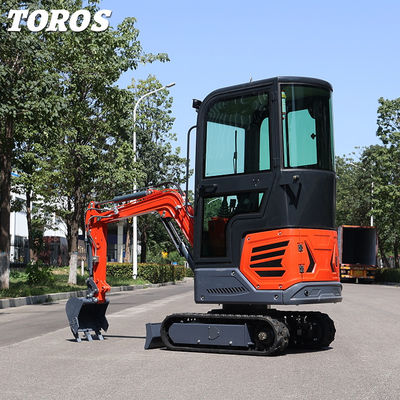 بسیار انعطاف پذیر 1.2 تن مینی کاوشگر کاوشگر 180mm عرض مسیر