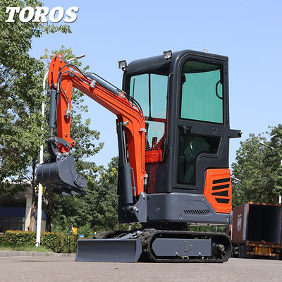 بسیار انعطاف پذیر 1.2 تن مینی کاوشگر کاوشگر 180mm عرض مسیر