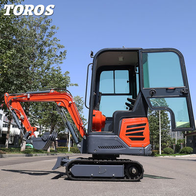 بسیار انعطاف پذیر 1.2 تن مینی کاوشگر کاوشگر 180mm عرض مسیر