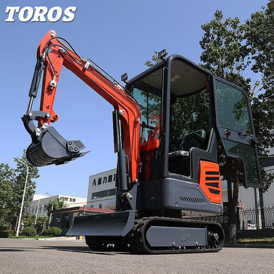 930mm عرض شاسی 1200kg مینی کاوشگر خزنده برای ساخت و ساز سبک