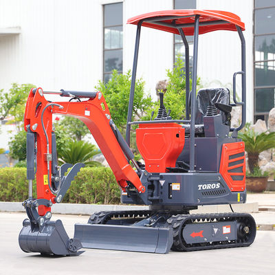 بسیار انعطاف پذیر 1.2 تن مینی کاوشگر کاوشگر 180mm عرض مسیر