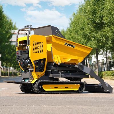سرعت پیاده روی 1.7 / 3.5 کیلومتر در ساعت مینی کرولر دامپر 10hp قدرت موتور برای زمین شناسی