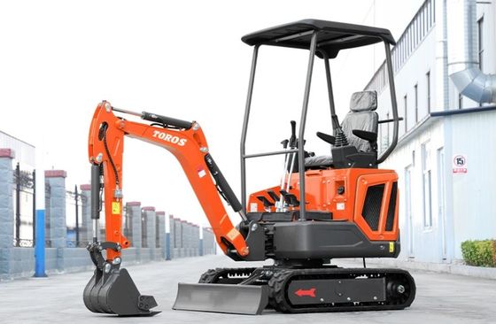 مینی حفاری 1600kg وزن عملیاتی، موتور کوبوتا